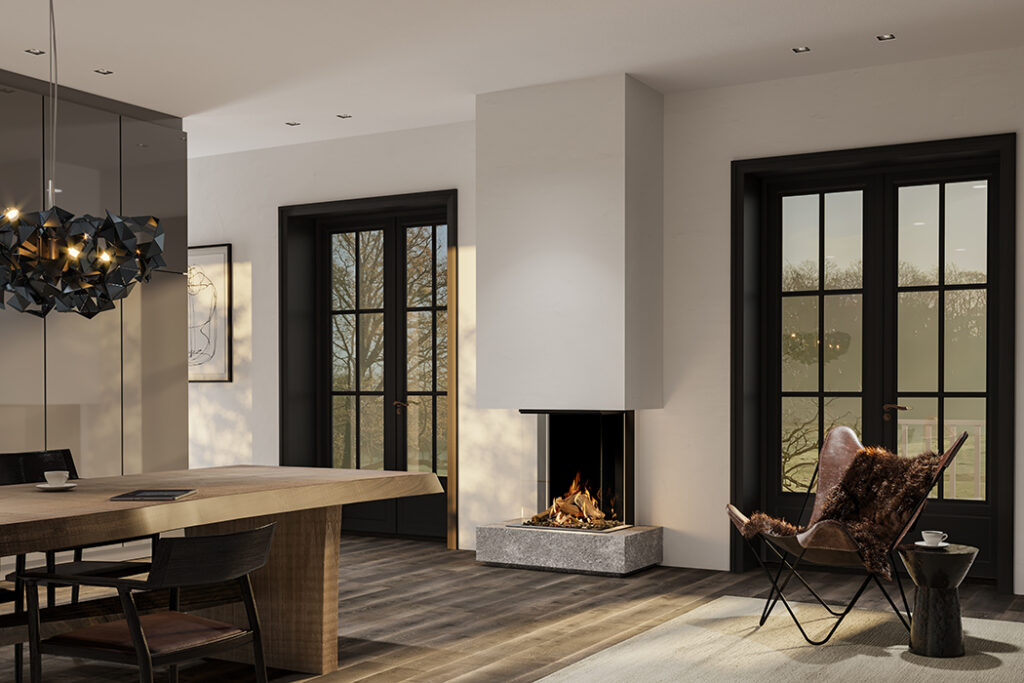 cheminée dru blanche Archiflam Aix en Provence