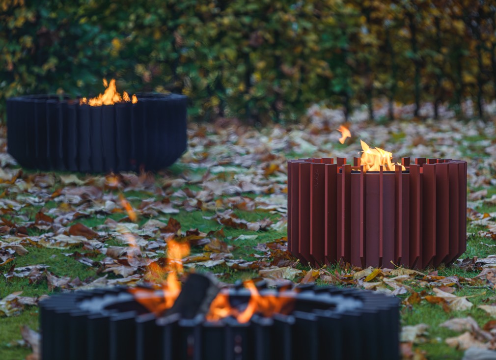 brasero anemone metalfire chez Archiflam chauffage Aix en provence