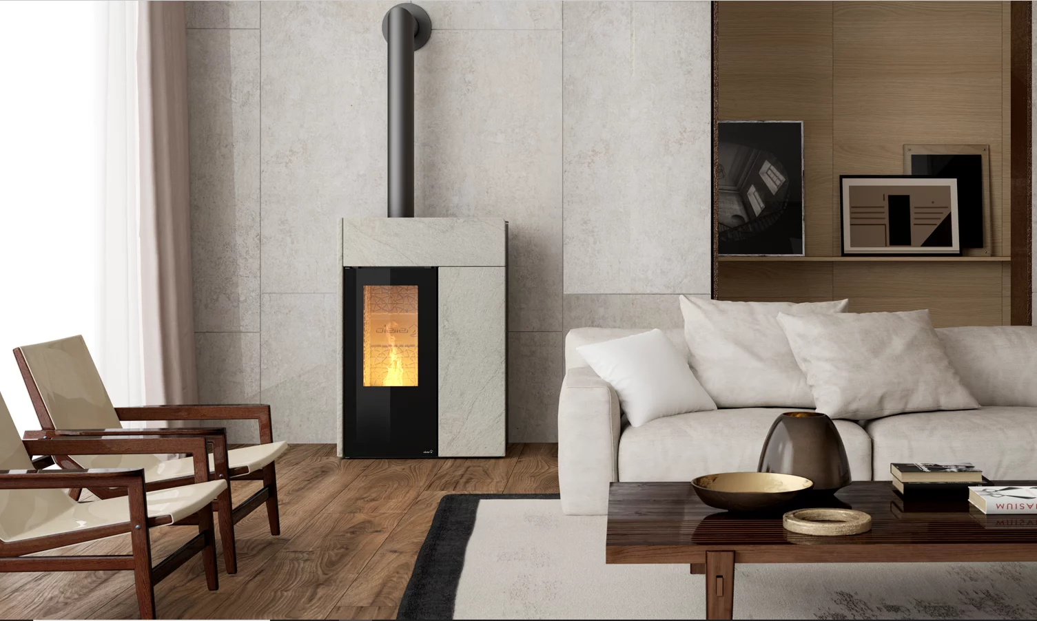 poele mixte bois granulés