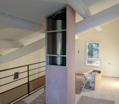 installation conduit de fumée Archiflam